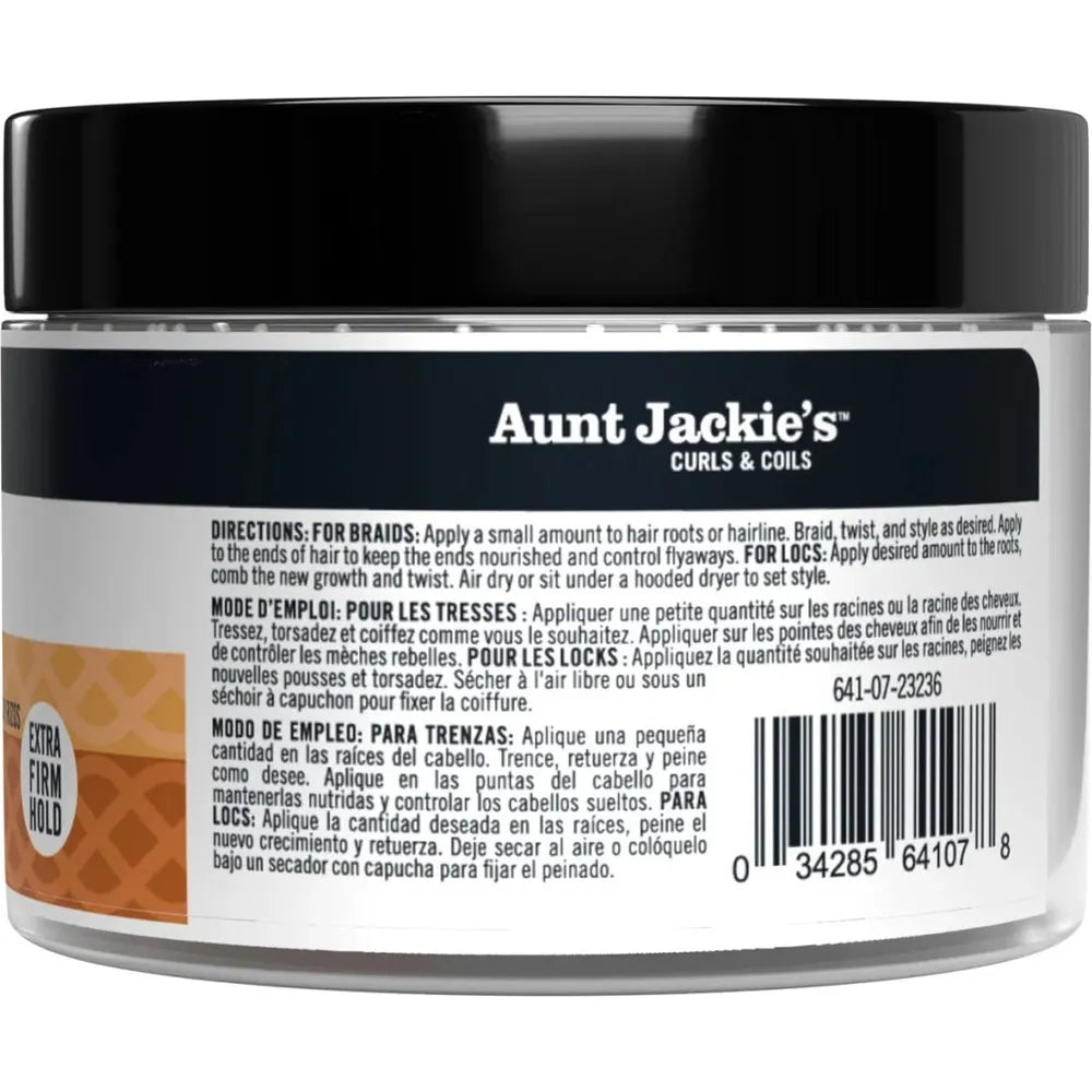 Aunt Jackie's - Award - Winning Braid + Twist Collection | Hold Tight! - Braid & Twist Gel | Help Lengthen | Protect | Strengthen | 7.5Oz | - Beauty Exchange Beauty Supply