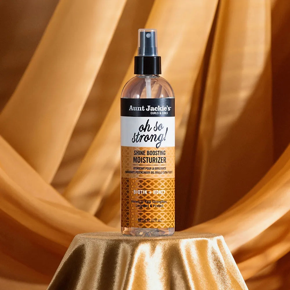 Aunt Jackie's - Award - Winning Braid + Twist Collection | Oh So Strong - Shine Boosting Moisturizer | Help Hydrate | Protect | Strengthen | 12Oz | - Beauty Exchange Beauty Supply