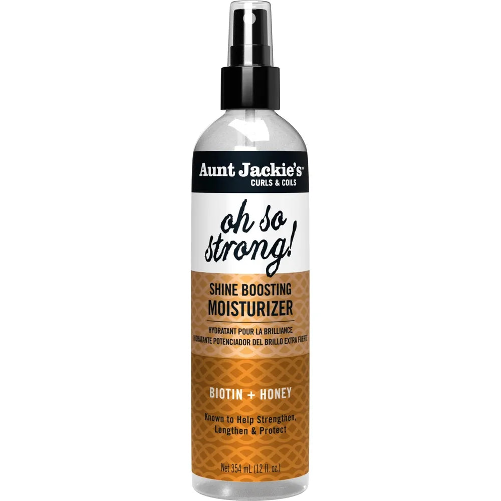 Aunt Jackie's - Award - Winning Braid + Twist Collection | Oh So Strong - Shine Boosting Moisturizer | Help Hydrate | Protect | Strengthen | 12Oz | - Beauty Exchange Beauty Supply