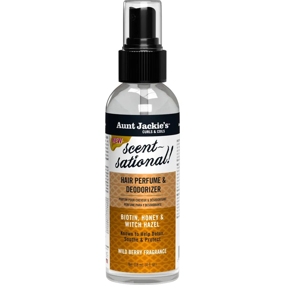 Aunt Jackie's - Award - Winning Braid + Twist Collection | Scent - Sational! - Hair Perfume & Deodorizer | Help Hydrate | Protect | Strengthen | 4Oz | - Beauty Exchange Beauty Supply