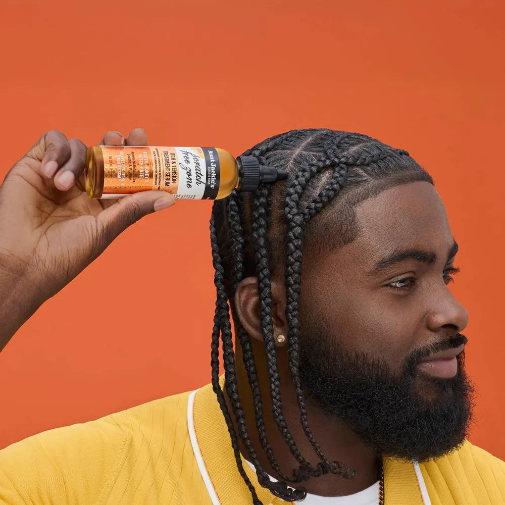 Aunt Jackie's - Award - Winning Braid + Twist Collection | Scratch Free Zone - Itch & Tension Treatment Serum | Help Detox | Protect | Soothe | 4Oz | - Beauty Exchange Beauty Supply