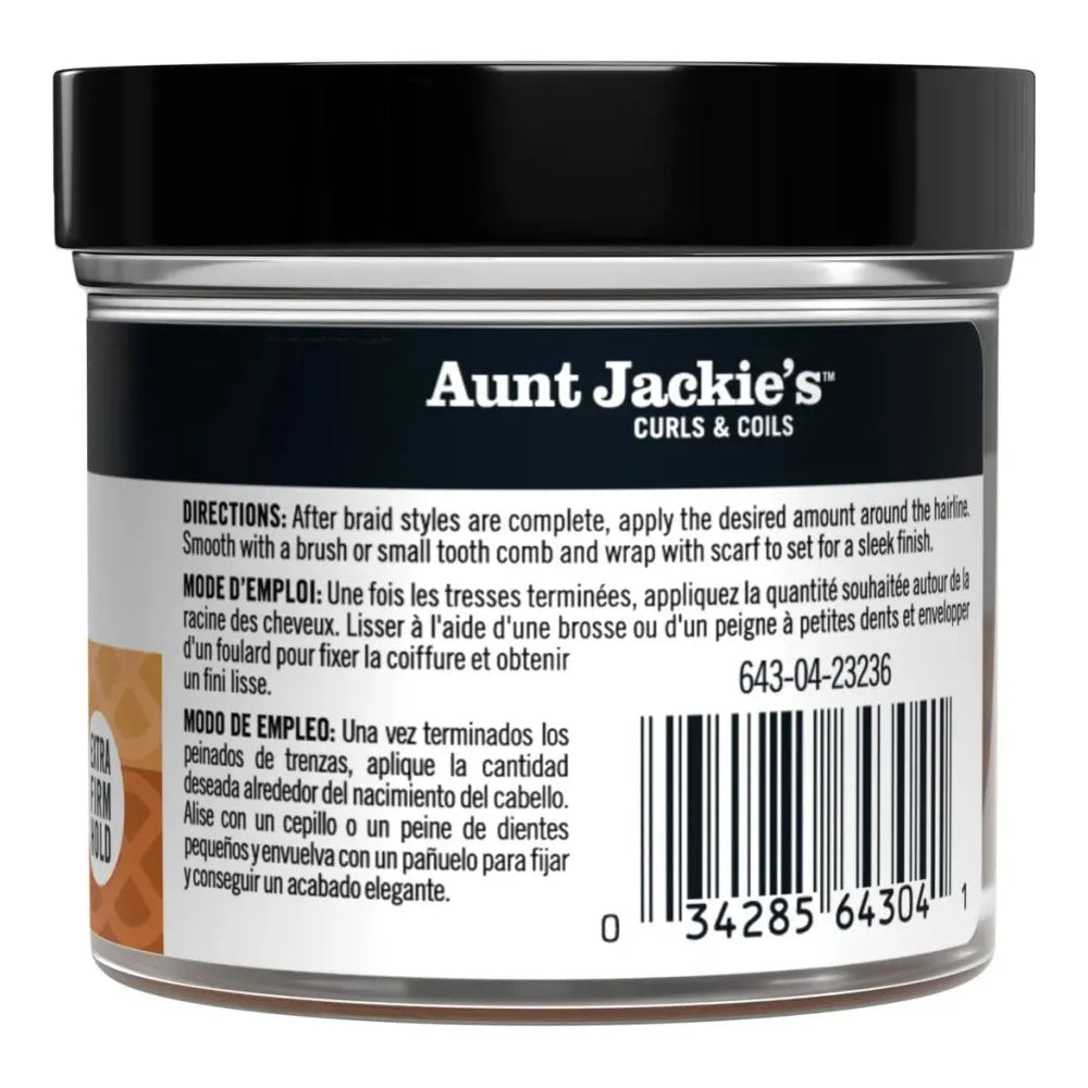 Aunt Jackie's - Award - Winning Braid + Twist Collection | Smooth + Swirl - Edge Gel | Help Lengthen | Protect | Strengthen | 4Oz | - Beauty Exchange Beauty Supply