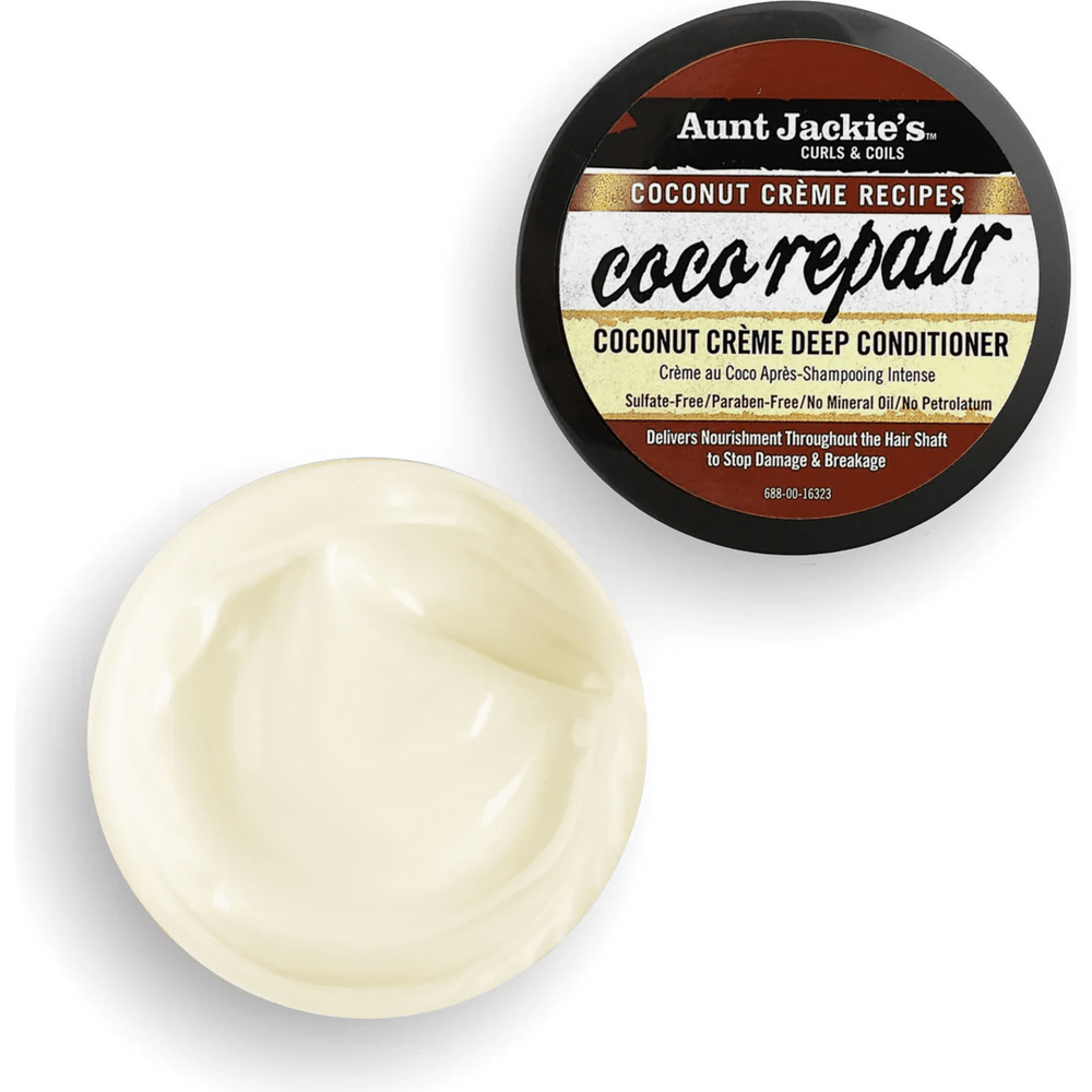 Aunt Jackie’s Coconut Crème Recipes Coco Repair Deep Hair Conditioner – 15 oz | Restorative Treatment for Dry, Damaged Curls - Beauty Exchange Beauty Supply
