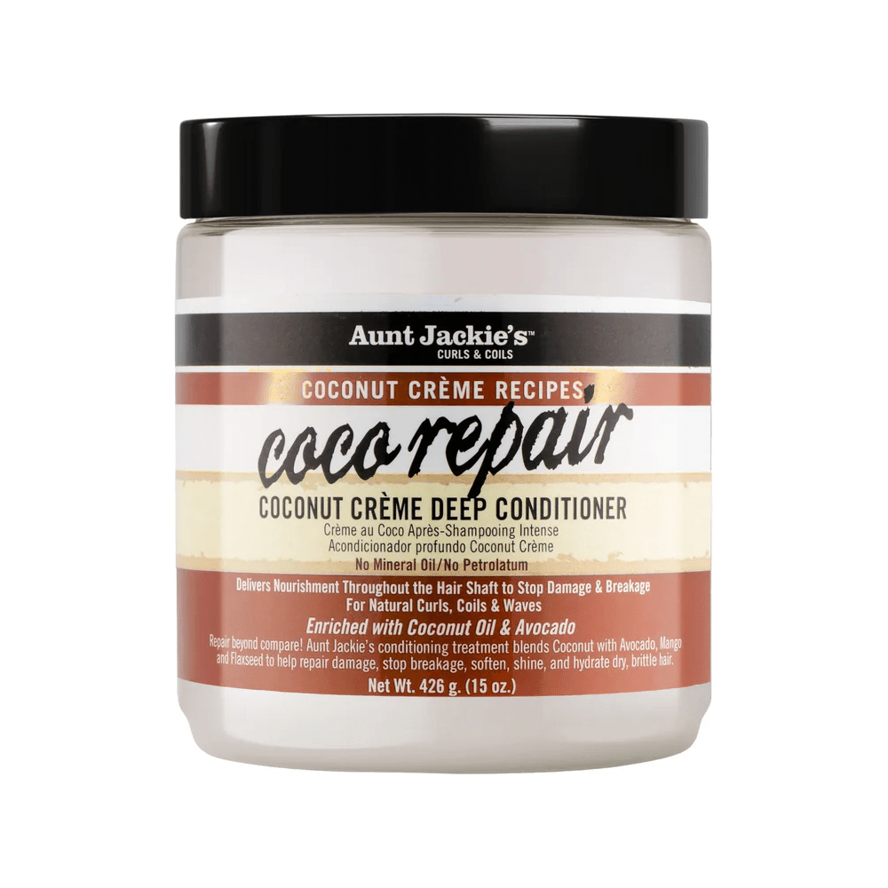 Aunt Jackie’s Coconut Crème Recipes Coco Repair Deep Hair Conditioner – 15 oz | Restorative Treatment for Dry, Damaged Curls - Beauty Exchange Beauty Supply