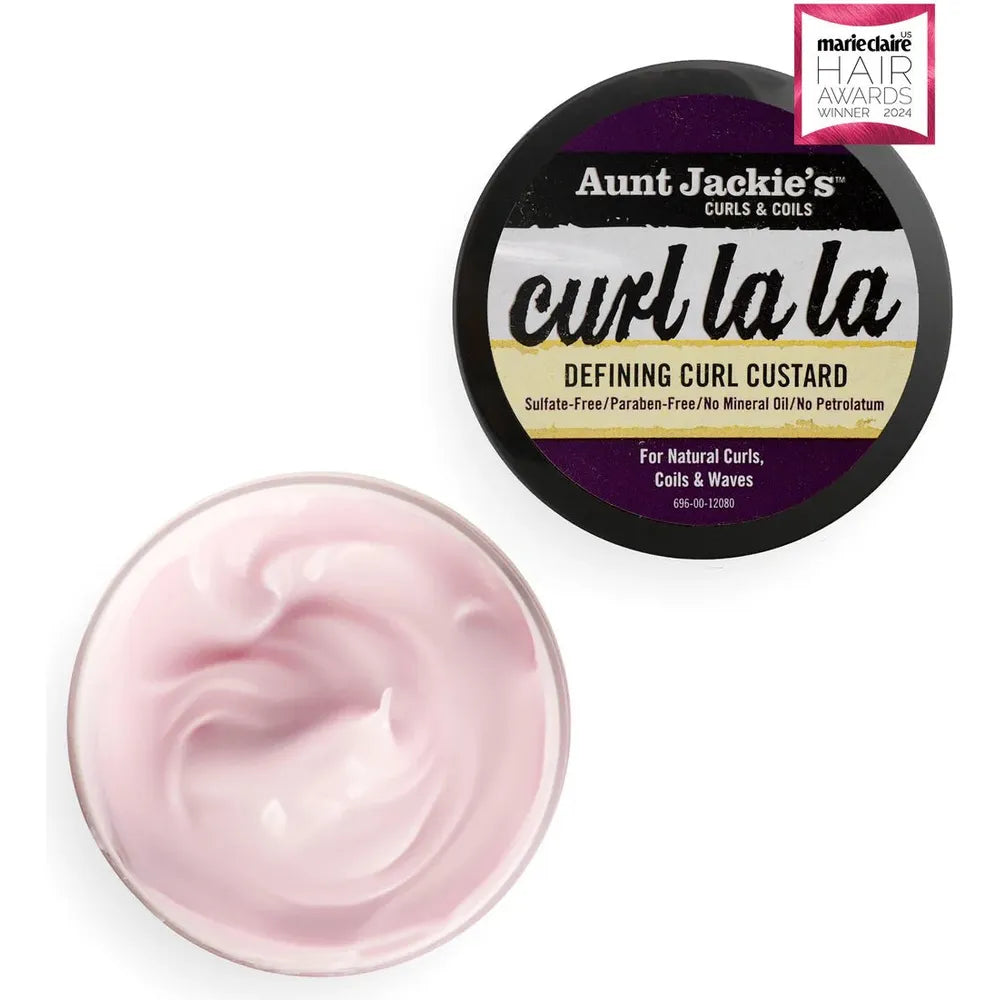 Aunt Jackie’s Curl La La Defining Curl Custard | Curl - Defining Styling Cream for Long - Lasting Hold & Shine – 15 oz - Beauty Exchange Beauty Supply