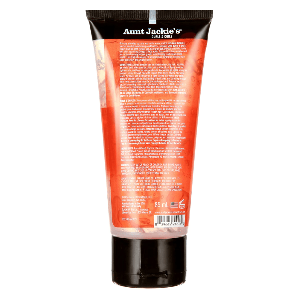Aunt Jackie’s Don’t Shrink Flaxseed Elongating Curling Gel – 3 oz | Travel - Size Curl Definer for Natural Hair - Beauty Exchange Beauty Supply