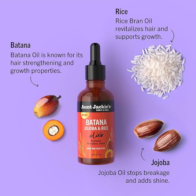 Aunt Jackie's Elixir Hair & Scalp Oil – 2 fl oz - Beauty Exchange Beauty Supply