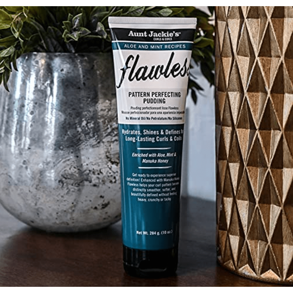 Aunt Jackie's Flawless Pattern Perfecting Pudding – 10 oz | Hydrating Curl Definer with Aloe & Mint - Beauty Exchange Beauty Supply