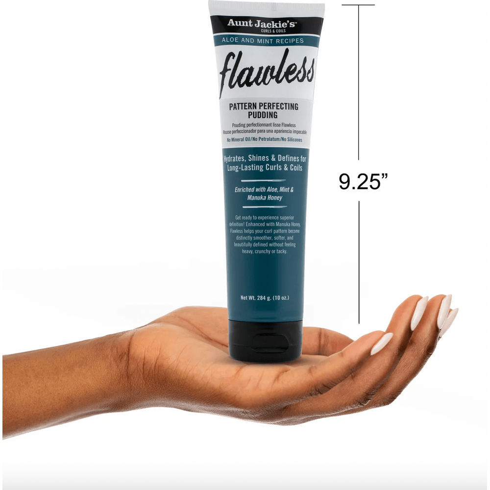 Aunt Jackie's Flawless Pattern Perfecting Pudding – 10 oz | Hydrating Curl Definer with Aloe & Mint - Beauty Exchange Beauty Supply