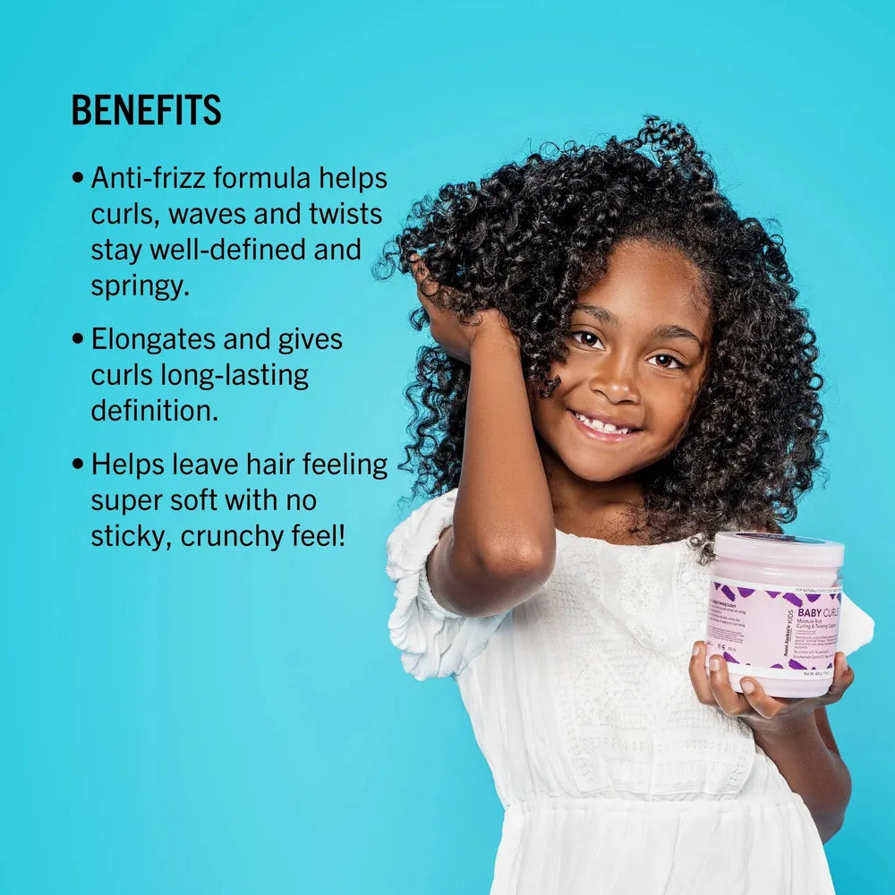 Aunt Jackie's Girls Baby Girl Curls Curling & Twisting Custard | Curl - Defining Styler for Kids Natural Hair – 15 oz - Beauty Exchange Beauty Supply
