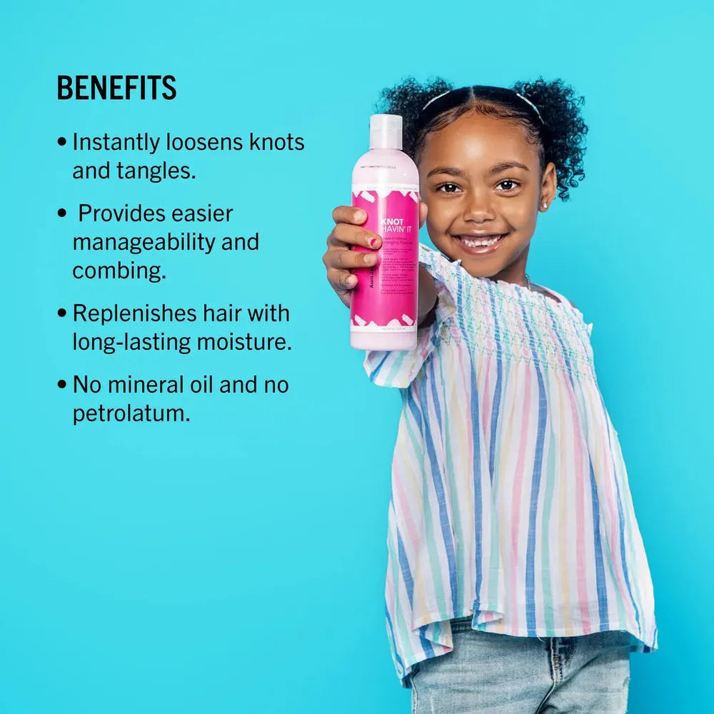 Aunt Jackie’s Girls Knot Havin’ It! Leave - In Ultimate Detangling Moisturizer | Tames Tangles & Softens Curls – 12oz - Beauty Exchange Beauty Supply