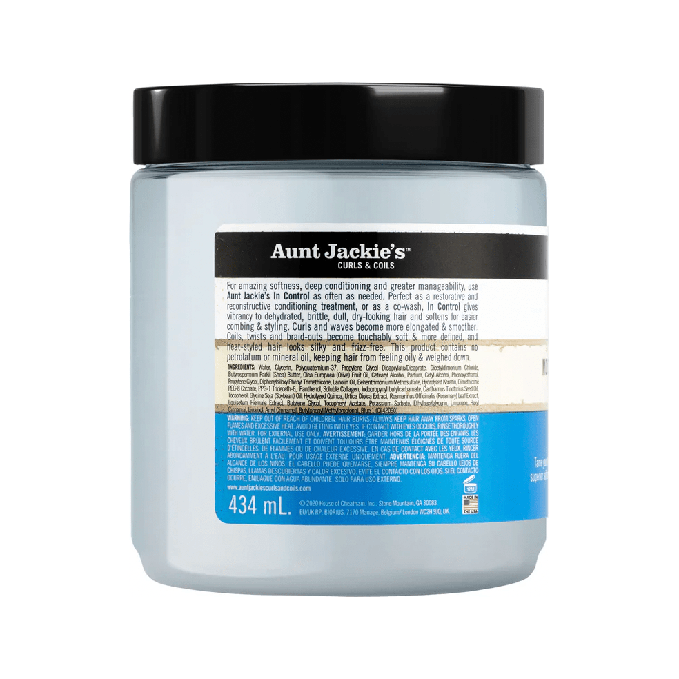 Aunt Jackie's In Control Moisturizing & Softening Conditioner – 15 oz | Frizz - Taming Hydration for Curly & Coily Hair - Beauty Exchange Beauty Supply