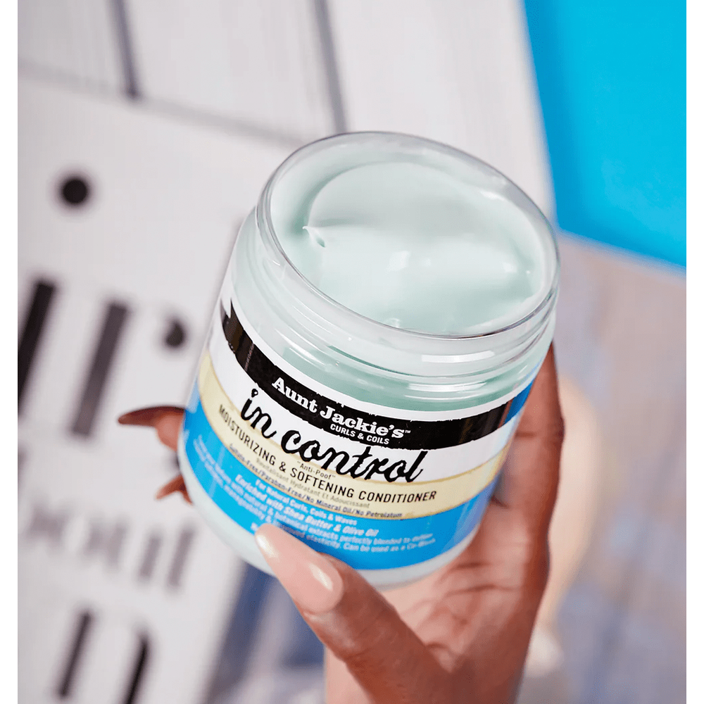 Aunt Jackie's In Control Moisturizing & Softening Conditioner – 15 oz | Frizz - Taming Hydration for Curly & Coily Hair - Beauty Exchange Beauty Supply