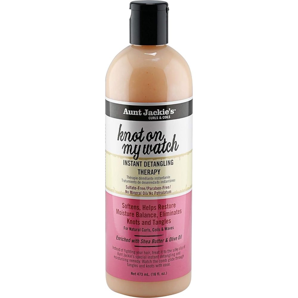 Aunt Jackie’s Knot On My Watch Instant Detangling Therapy – 12 oz | Shea Butter - Enriched Leave - In for Curls, Coils & Waves - Beauty Exchange Beauty Supply
