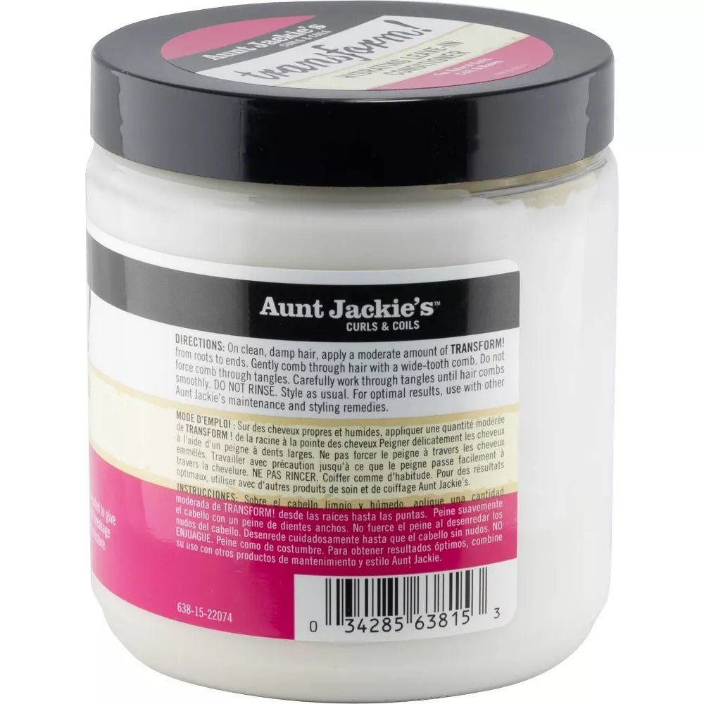 Aunt Jackie's Transform Hydrating Leave - In Conditioner – 15 fl oz - Beauty Exchange Beauty Supply