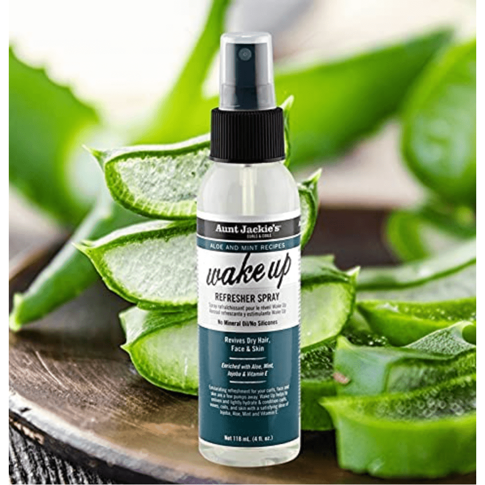 Aunt Jackie’s Wake Up Refresher Spray – 4 oz | Daily Hydration & Curl Reviver for Natural Hair - Beauty Exchange Beauty Supply