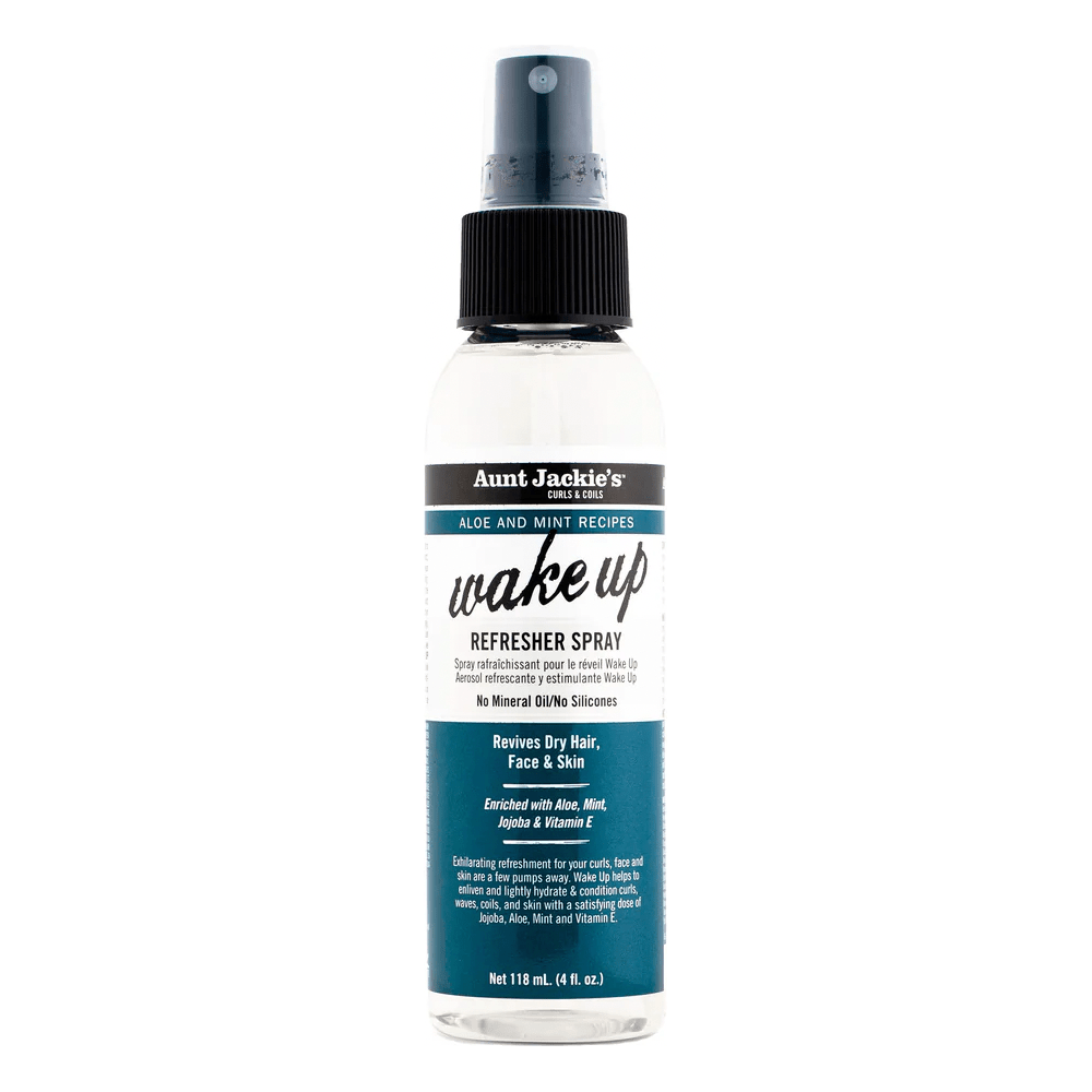Aunt Jackie’s Wake Up Refresher Spray – 4 oz | Daily Hydration & Curl Reviver for Natural Hair - Beauty Exchange Beauty Supply