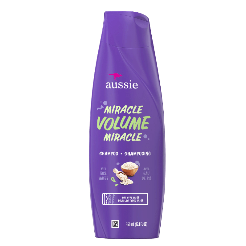 Aussie Miracle Volume Shampoo Rice Water – 12.1oz - Beauty Exchange Beauty Supply