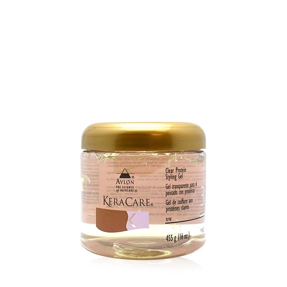 Avlon KeraCare Protein Styling Gel (Clear) | Style 3 | Sculpt, Hold & Shine Without Grease – 16oz - Beauty Exchange Beauty Supply
