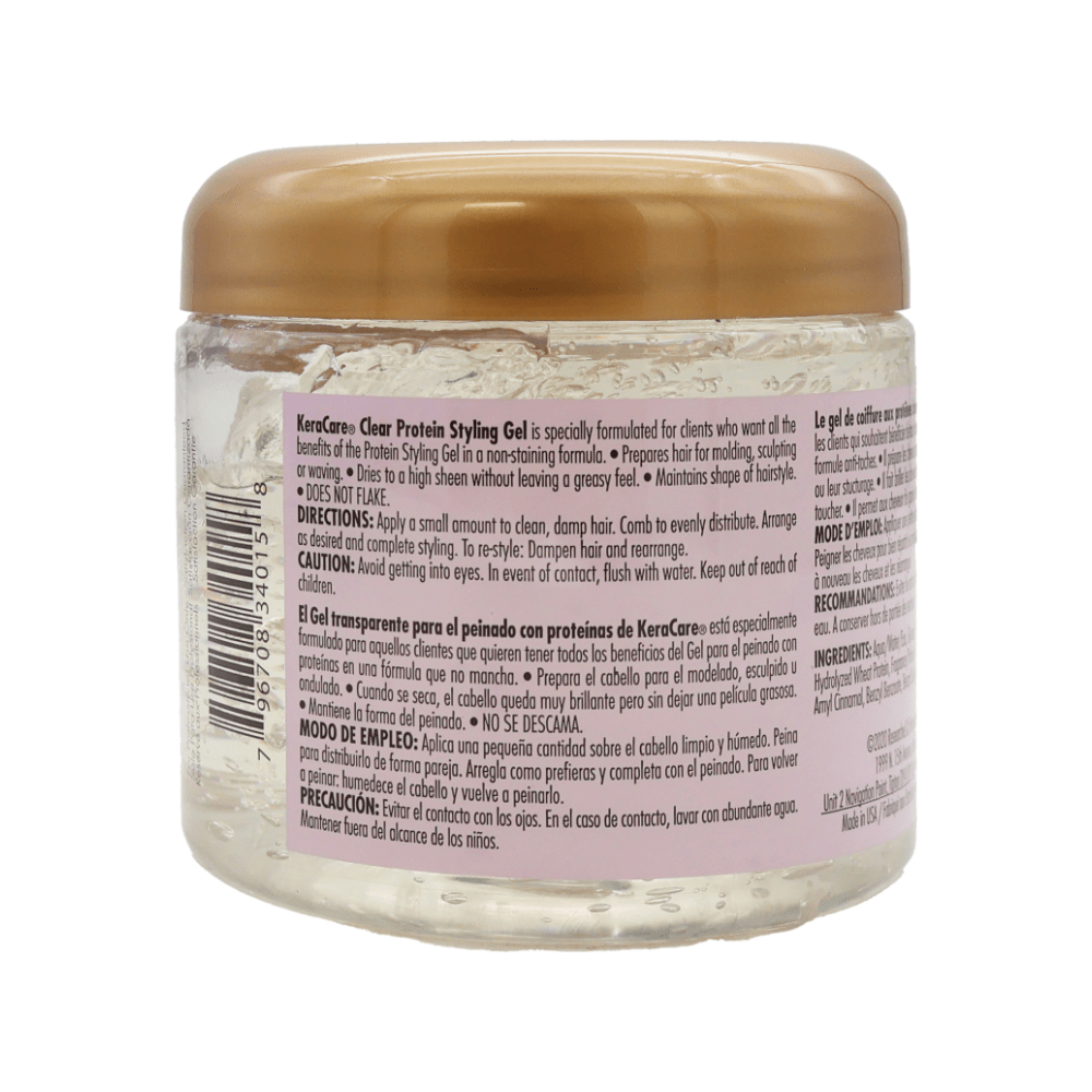 Avlon KeraCare Protein Styling Gel (Clear) | Style 3 | Sculpt, Hold & Shine Without Grease – 16oz - Beauty Exchange Beauty Supply