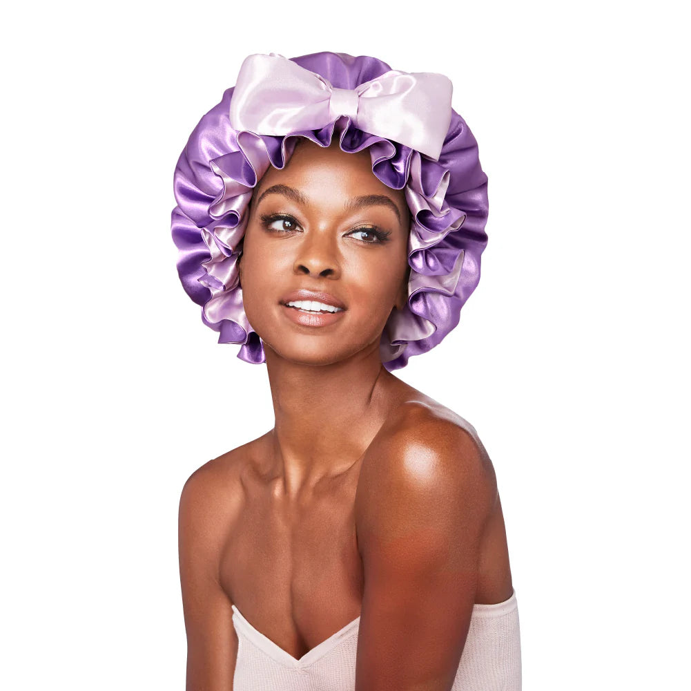 Red By Kiss Premium Satin Ruffle Tie Bonnet