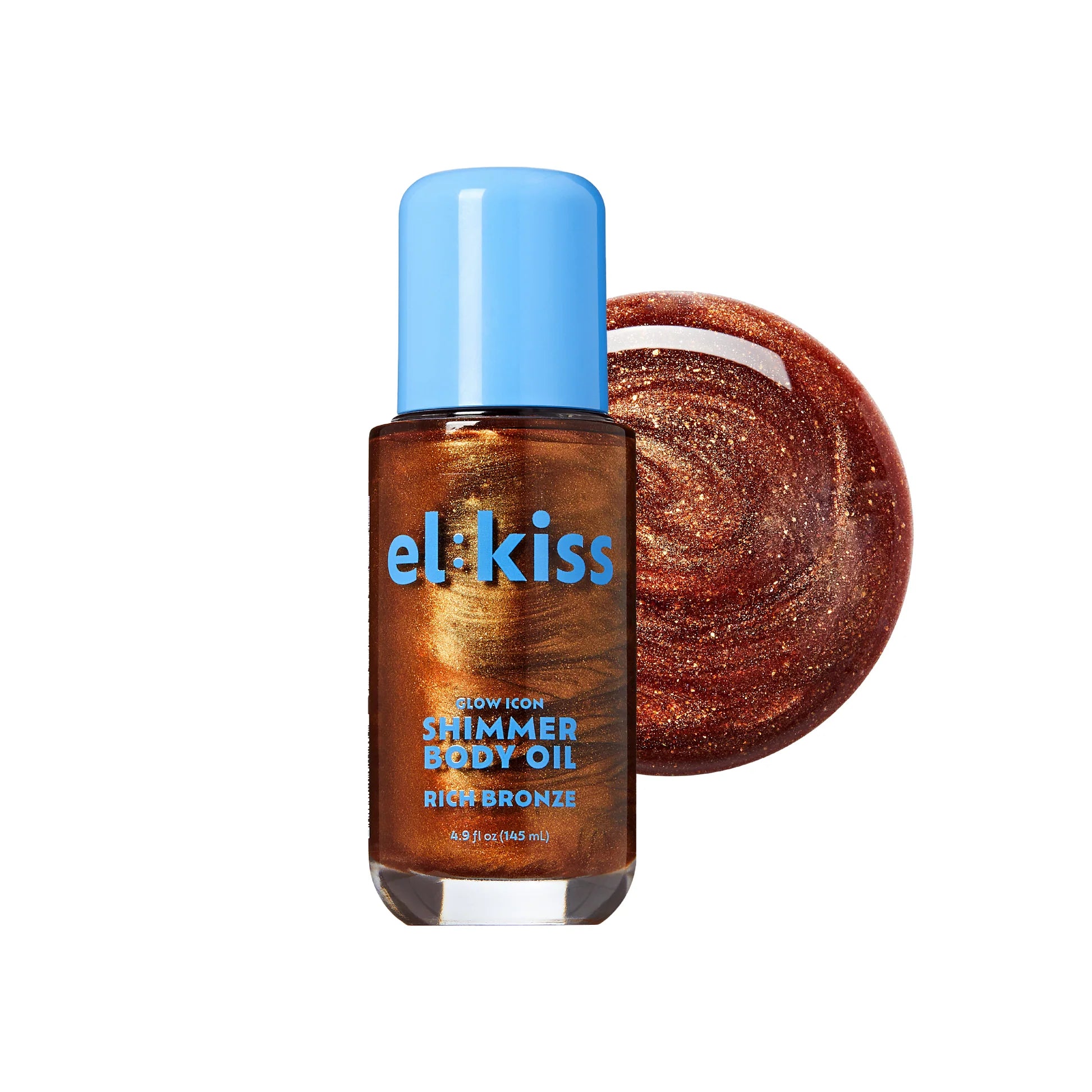 El Kiss Glow Icon Shimmer Hair & Body Oil – 3.38 fl oz