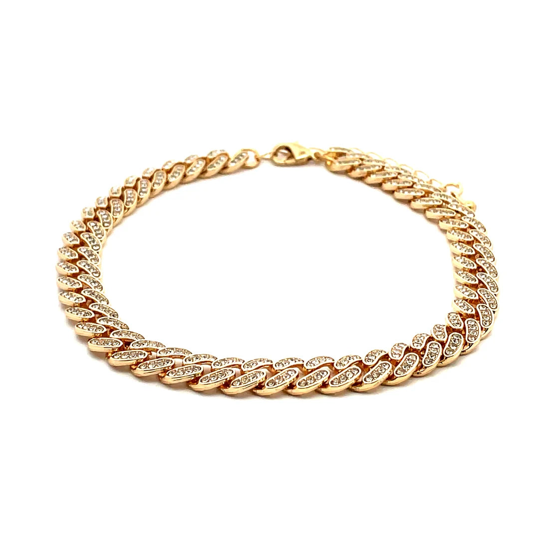 The One Jewelry Iced Anklet & Bracelet