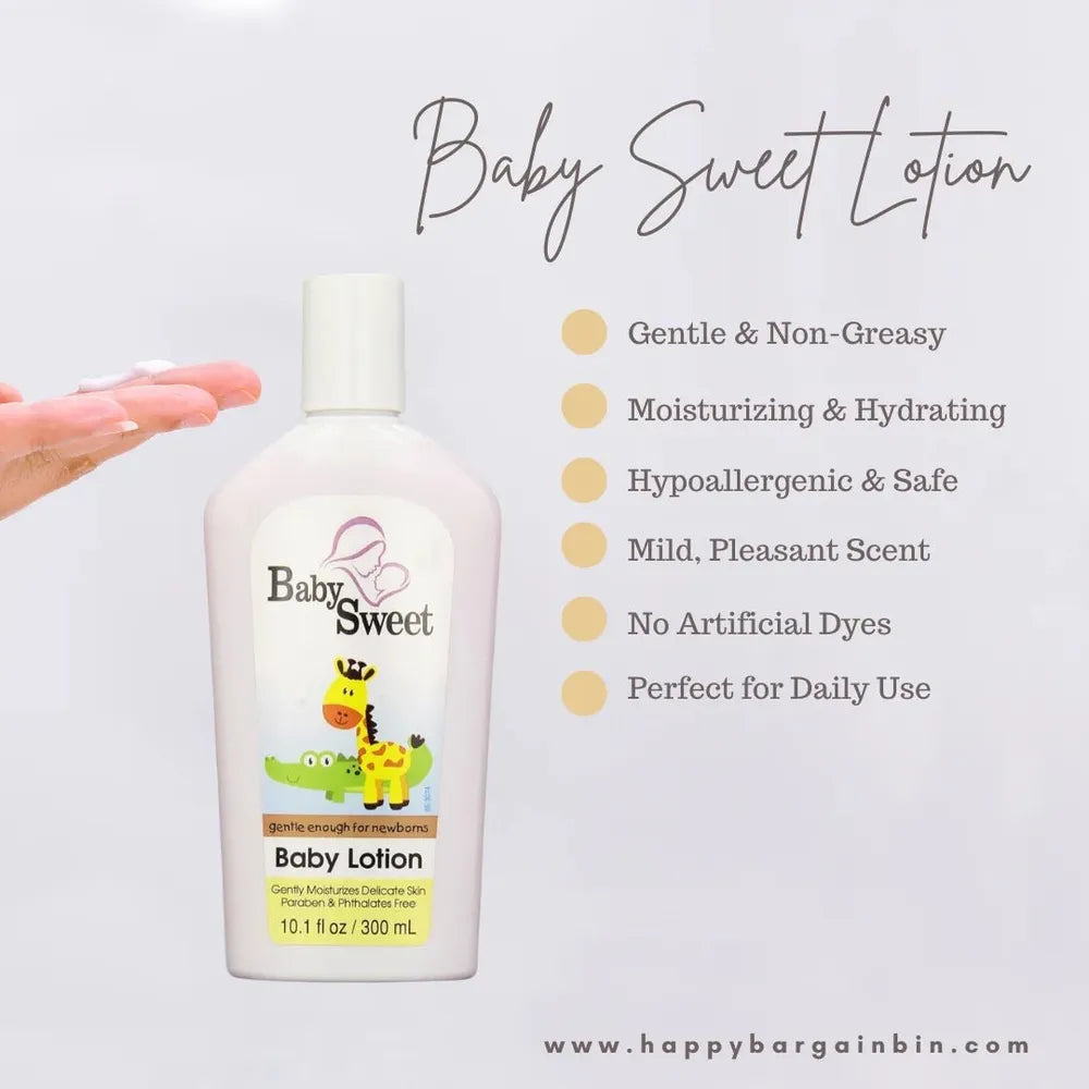 Baby Sweet Lotion – 10.1 fl oz | Gentle Moisturizer for Delicate Skin - Beauty Exchange Beauty Supply