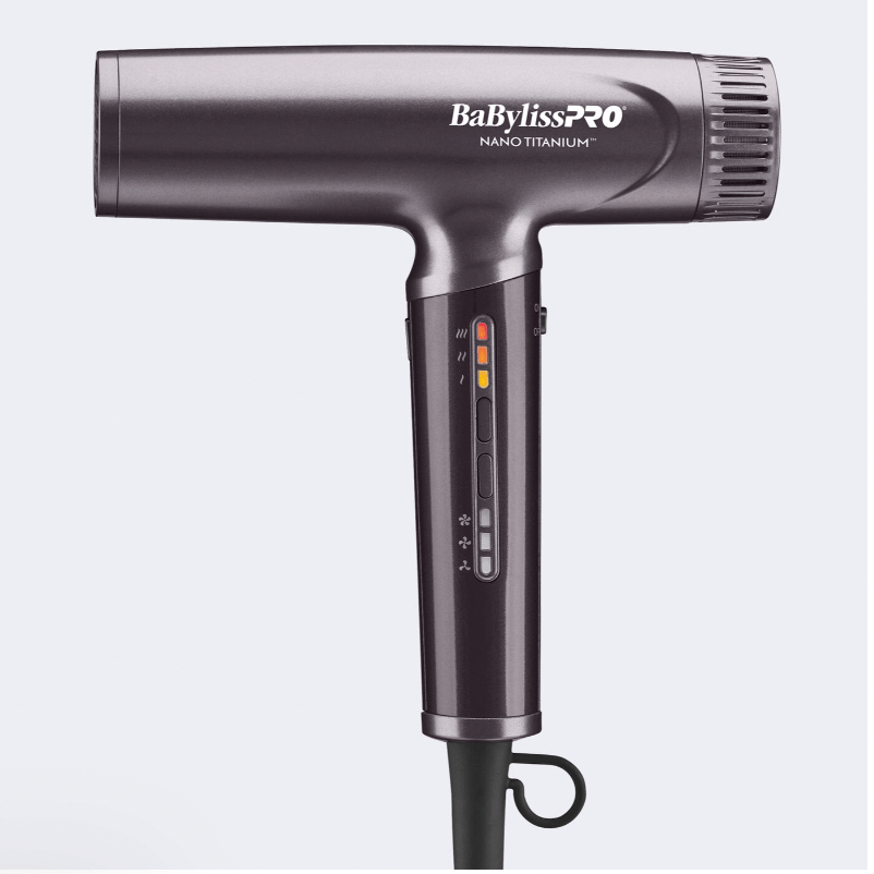 BaBylissPRO Nano Titanium 1400W Hair Dryer โ Lightweight Travel Blow Dryer with Ionic Technology - Beauty Exchange Beauty Supply