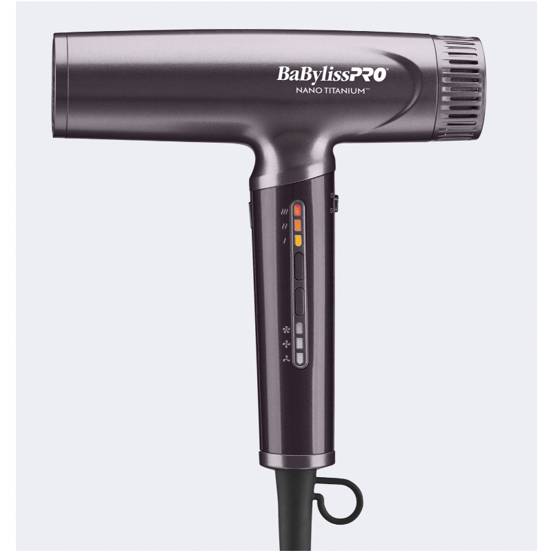 BaBylissPRO Nano Titanium 1400W Hair Dryer โ Lightweight Travel Blow Dryer with Ionic Technology - Beauty Exchange Beauty Supply