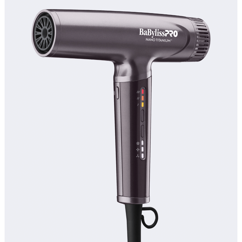 BaBylissPRO Nano Titanium 1400W Hair Dryer โ Lightweight Travel Blow Dryer with Ionic Technology - Beauty Exchange Beauty Supply
