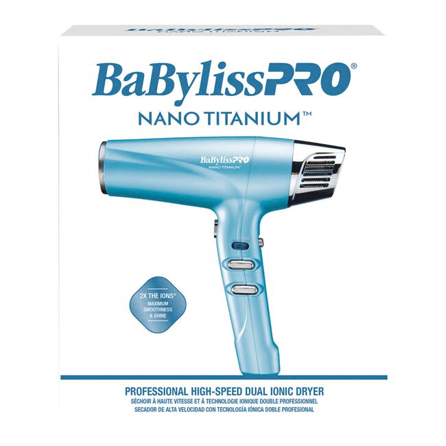 BaBylissPRO Nano Titanium Dual Ionic Dryer – 1875W - Beauty Exchange Beauty Supply