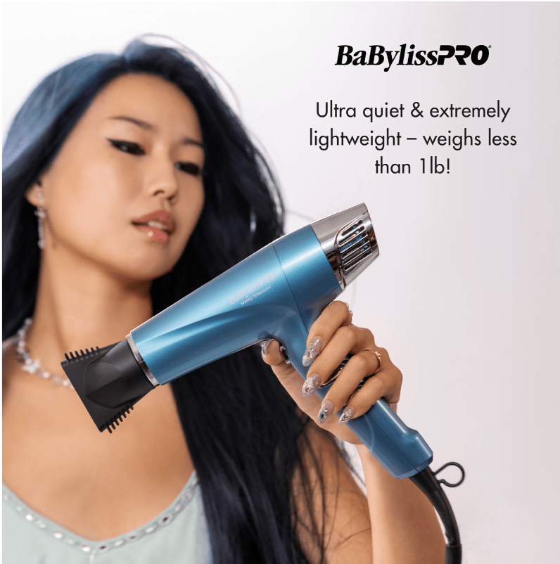 BaBylissPRO Nano Titanium Dual Ionic Dryer – 1875W - Beauty Exchange Beauty Supply