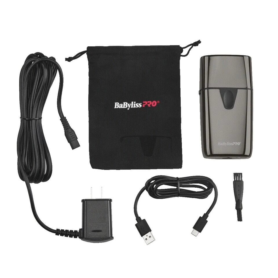 BaBylissPRO UVFoil UV - Disinfecting Metal Double - Foil Shaver – Professional Shaving Performance with UV Sanitation, Model FXLFS2 - Beauty Exchange Beauty Supply