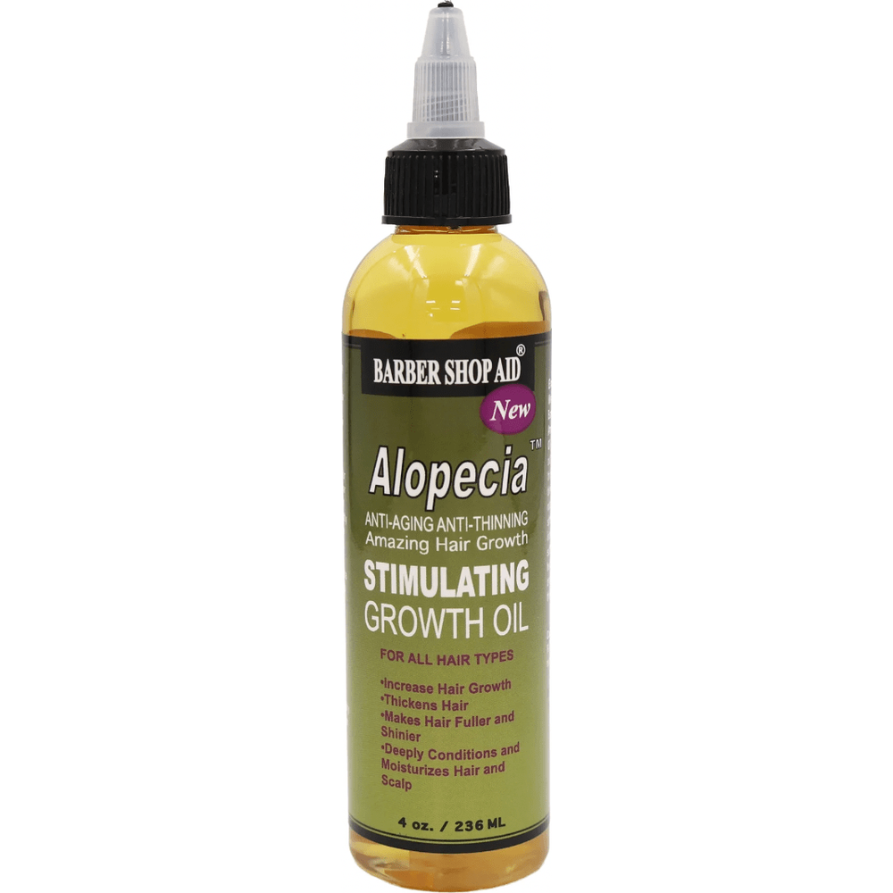 Barber Shop Aid Alopecia - Anti - Aging | Anti - Thinning | Amazing Hair Growth Stimulating Growth Oil | 4 oz 236 ML - Beauty Exchange Beauty Supply
