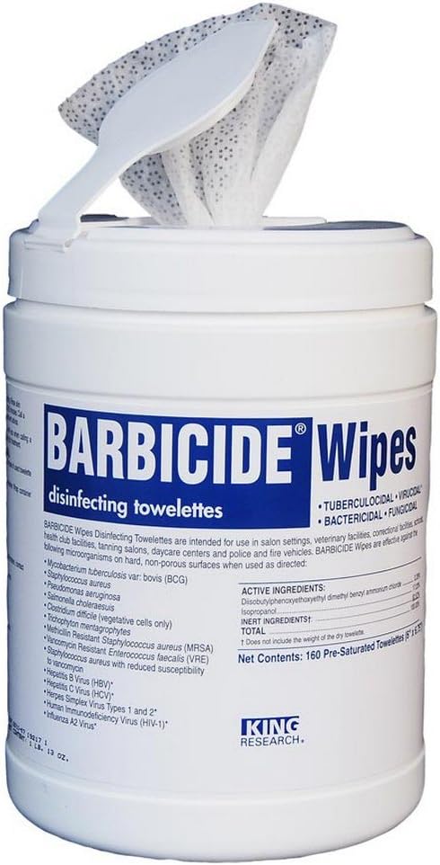 Barbicide Disinfecting Wipes โ 13 oz - Beauty Exchange Beauty Supply