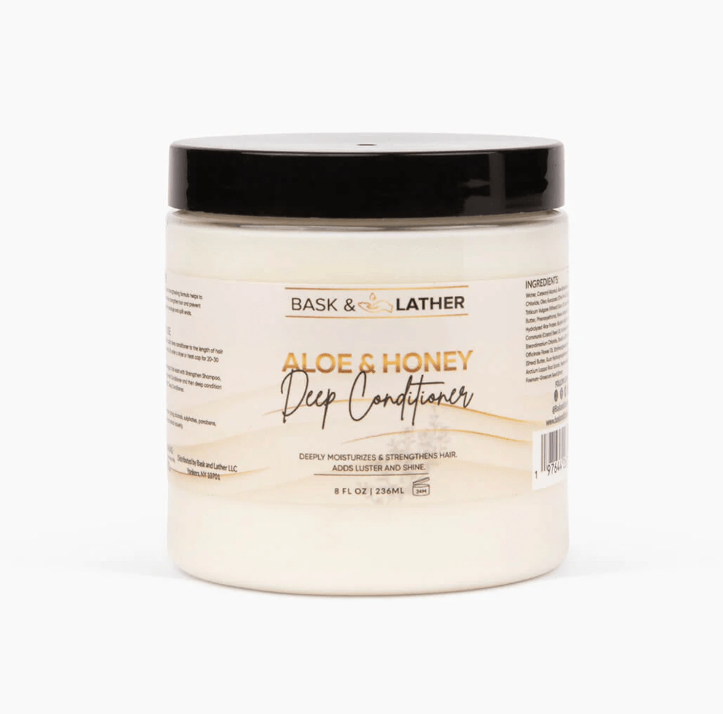 Bask & Lather Aloe Honey Deep Conditioner โ 8oz - Beauty Exchange Beauty Supply