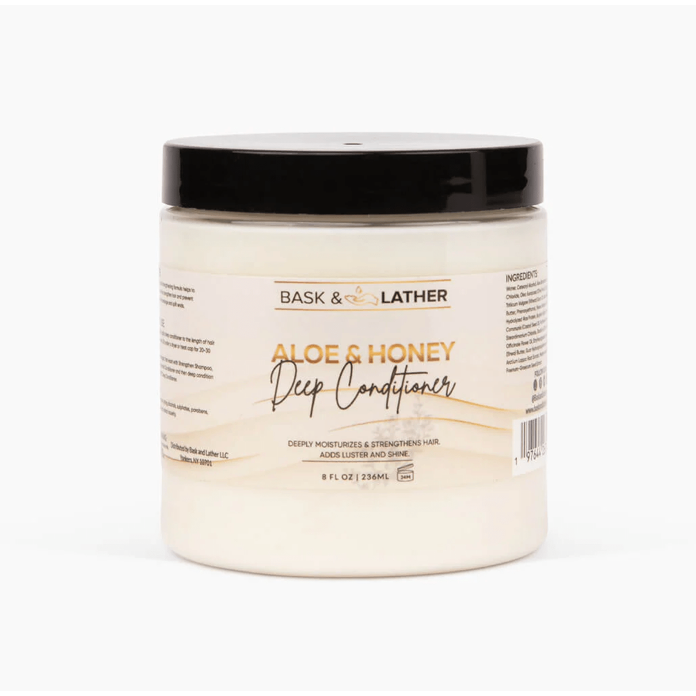Bask & Lather Aloe Honey Deep Conditioner – 8oz - Beauty Exchange Beauty Supply