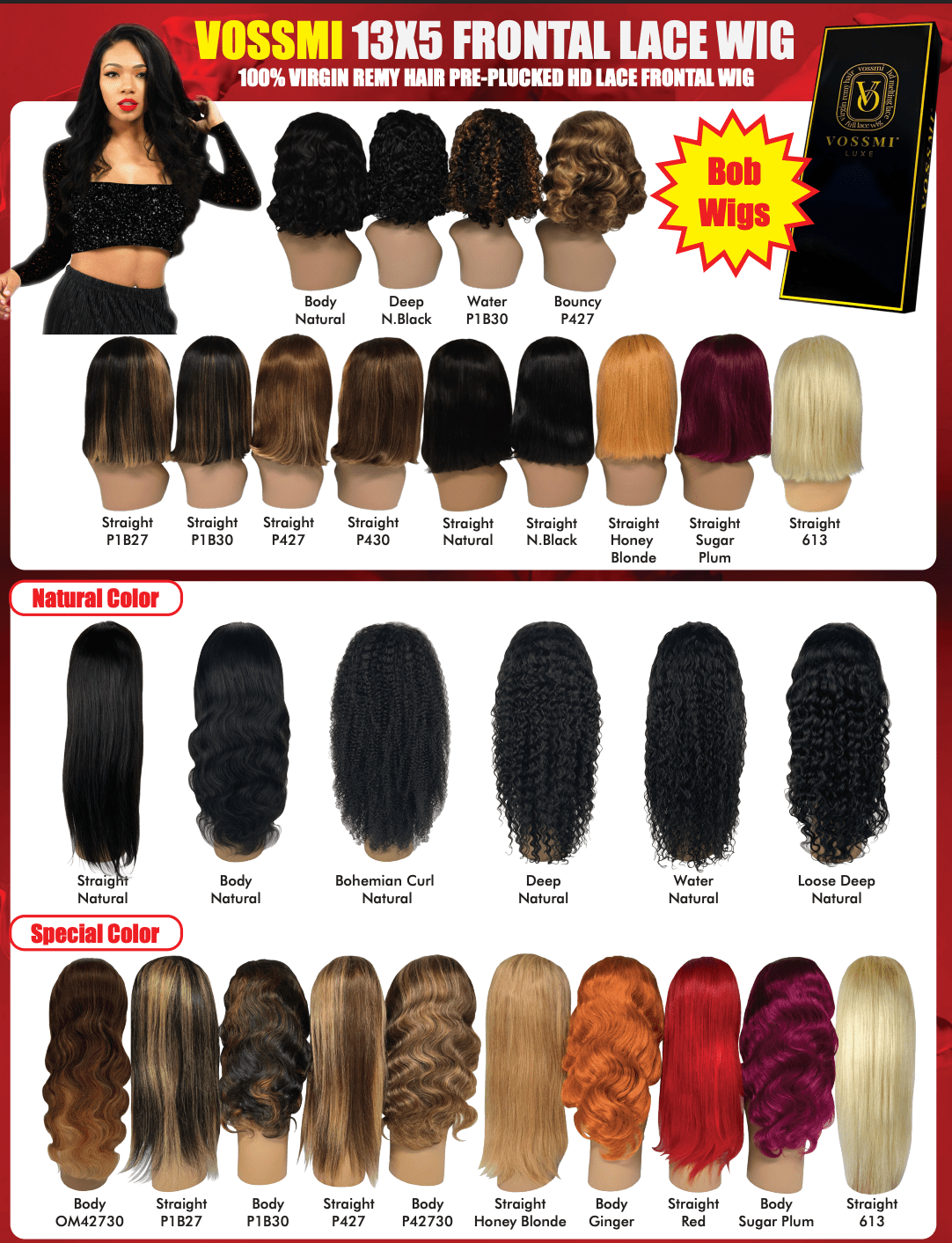 Beautiful Day Vossmi 13X5 HD Frontal Lace Wig - Water Wave - Beauty Exchange Beauty Supply