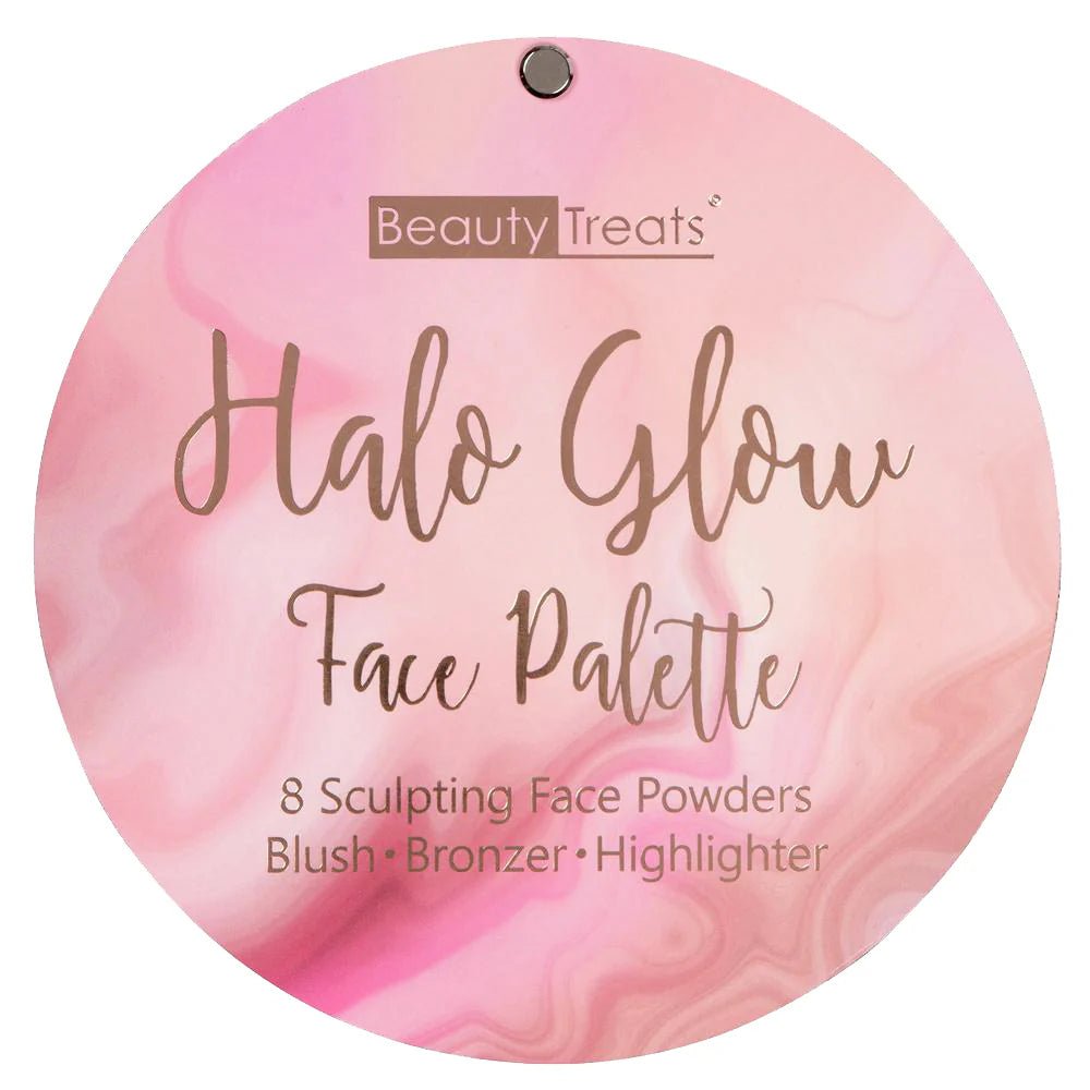 Beauty Treats Halo Glow Face Palette – Highlight, Blush & Bronze in One | 36g - Beauty Exchange Beauty Supply