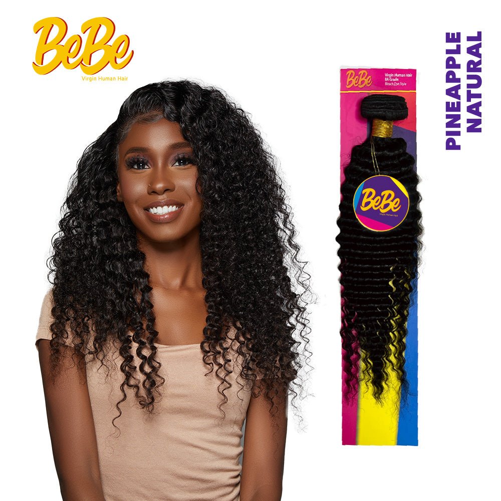 BeBe 100% Virgin Human Hair Single Bundle - Pineapple Curl - Beauty Exchange Beauty Supply