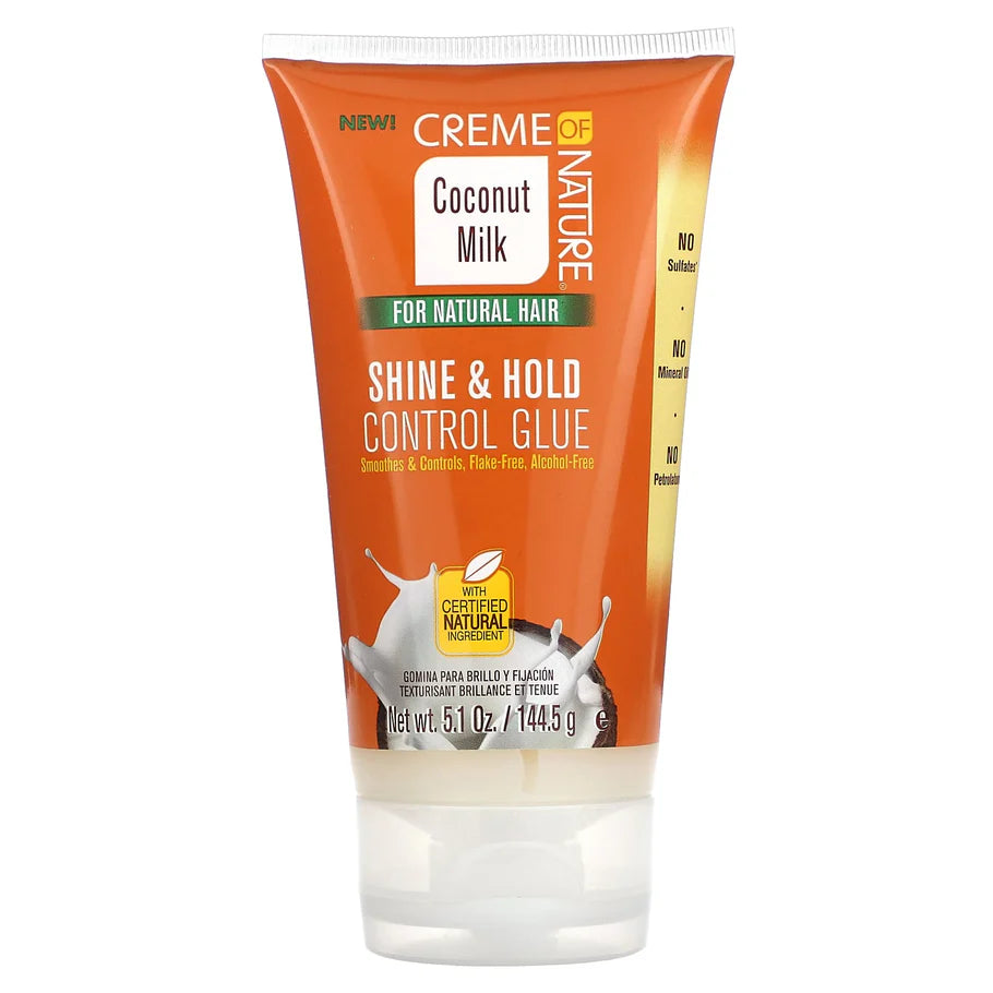 Creme Of Nature Shine & Hold Control Glue – Coconut Milk, 5.1 oz