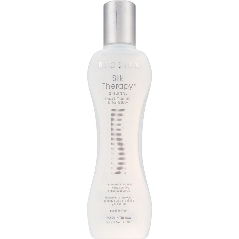 BioSilk Silk Therapy Leave - In Treatment โ Original Formula for Shine, Strength & Split - End Repair (2.26oz & 5.64oz) - Beauty Exchange Beauty Supply