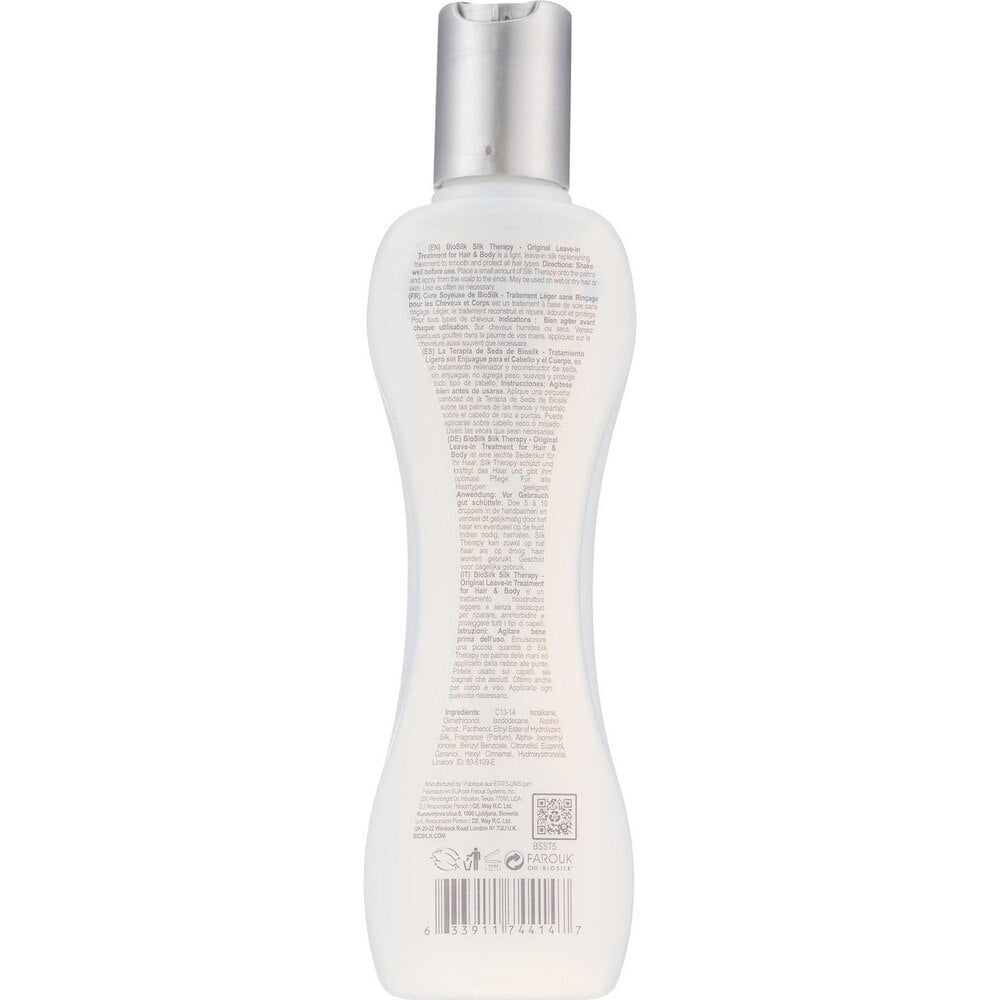 BioSilk Silk Therapy Leave - In Treatment โ Original Formula for Shine, Strength & Split - End Repair (2.26oz & 5.64oz) - Beauty Exchange Beauty Supply