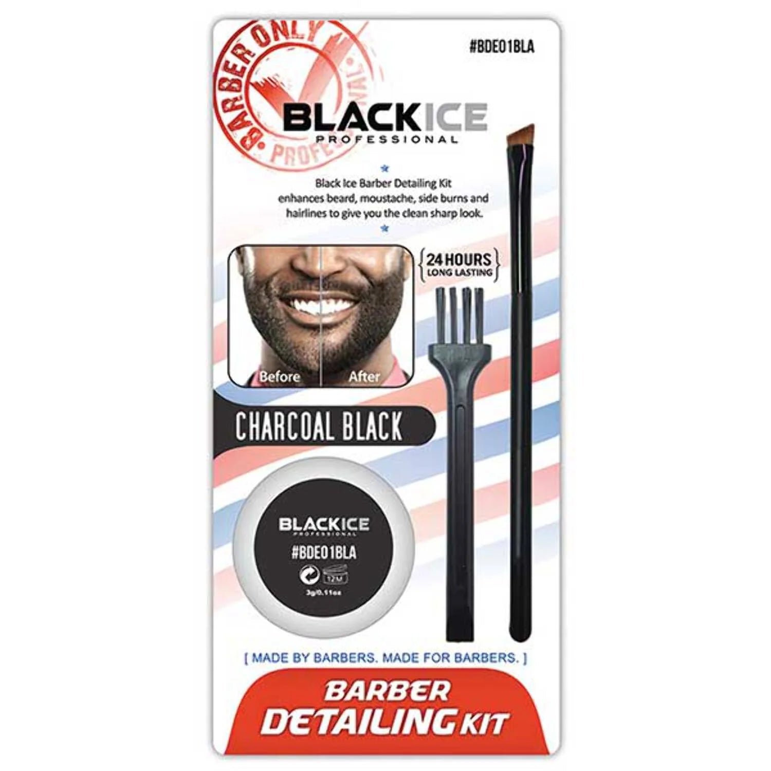 Black Ice Beard Detangling Kit - Beauty Exchange Beauty Supply