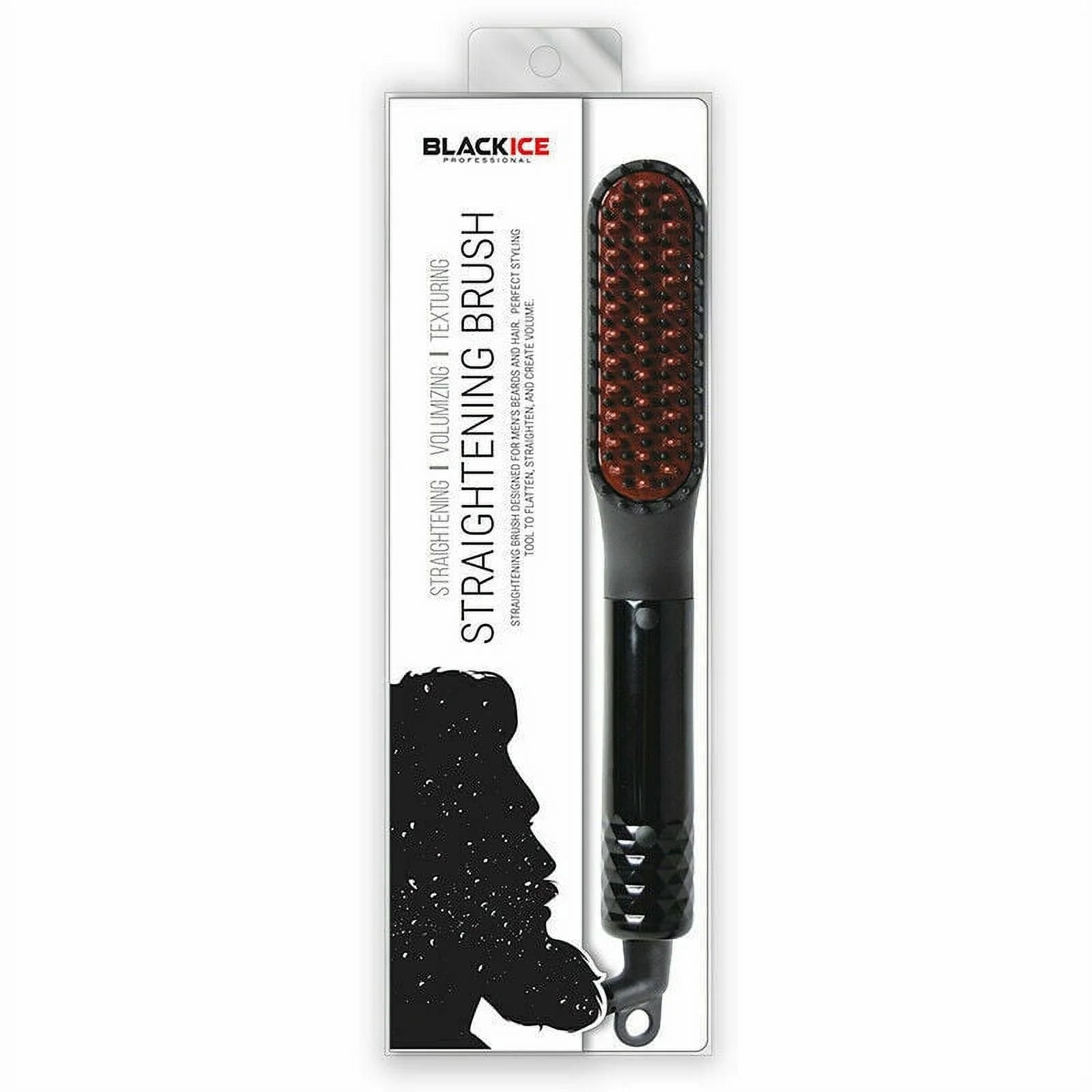 Black Ice Straightening Comb – Heated Styling Tool for Hair & Beard - Beauty Exchange Beauty Supply