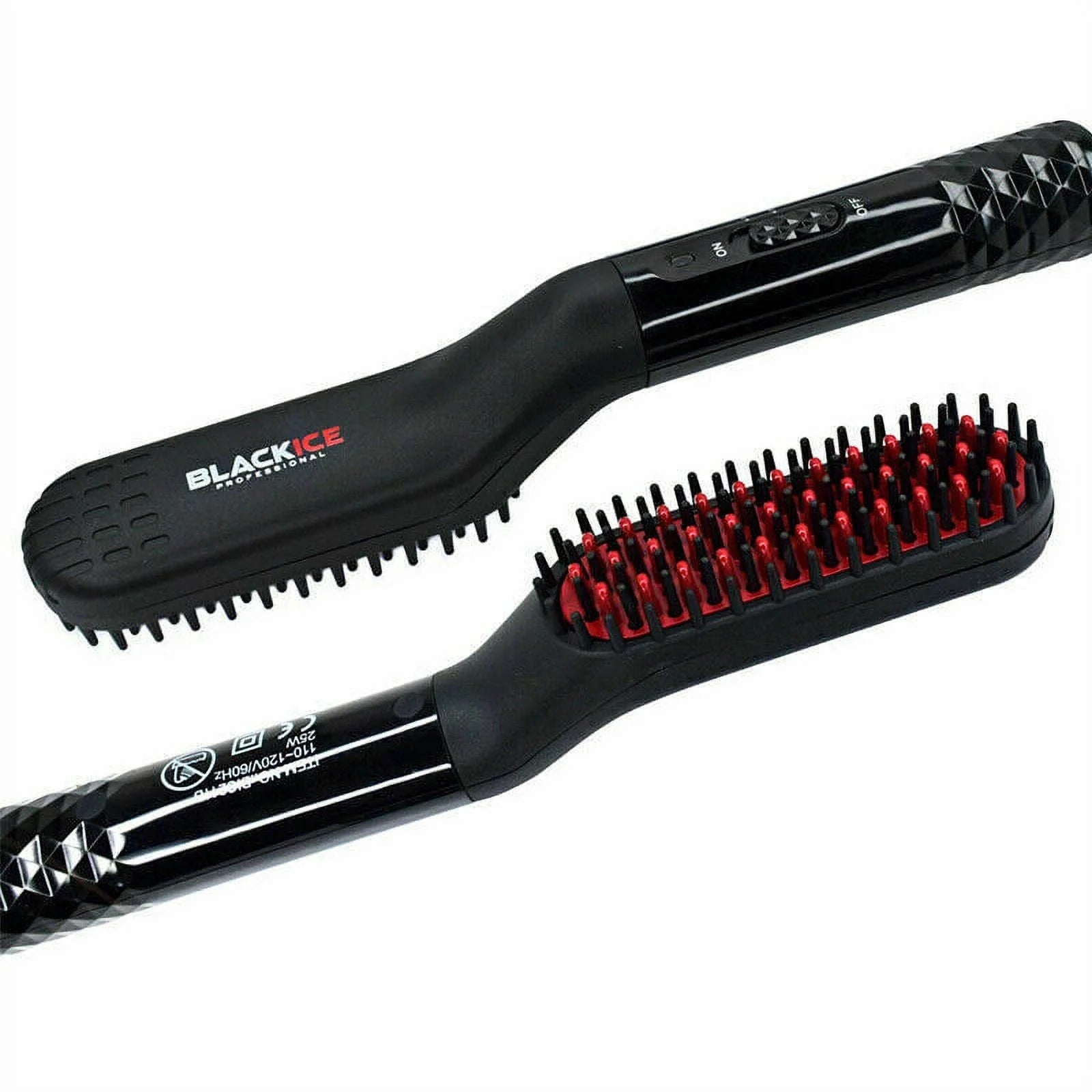 Black Ice Straightening Comb – Heated Styling Tool for Hair & Beard - Beauty Exchange Beauty Supply
