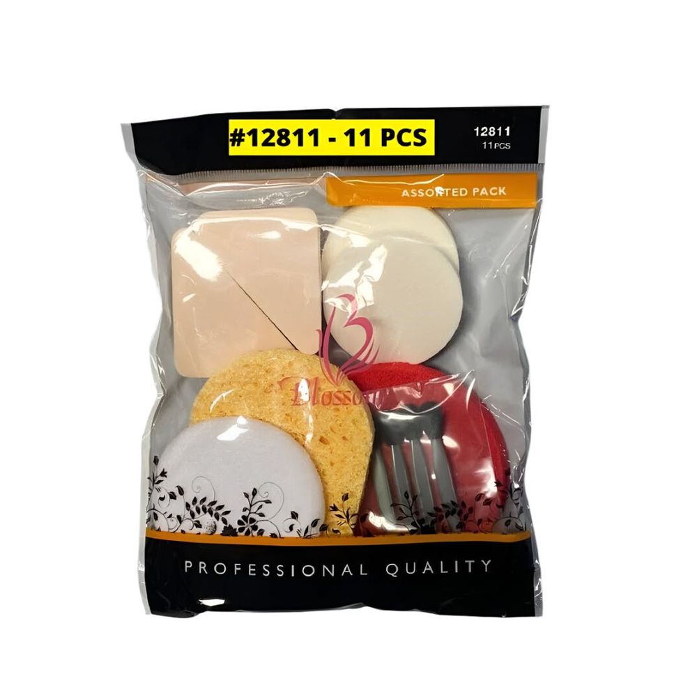 Blossom Pro - Quality Makeup Sponges – Flawless Blending, Soft Texture | 811 (11 pcs) & 216 (24 pcs) - Beauty Exchange Beauty Supply