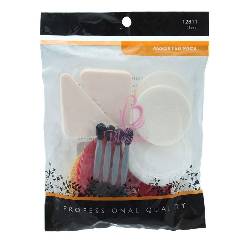 Blossom Pro - Quality Makeup Sponges – Flawless Blending, Soft Texture | 811 (11 pcs) & 216 (24 pcs) - Beauty Exchange Beauty Supply