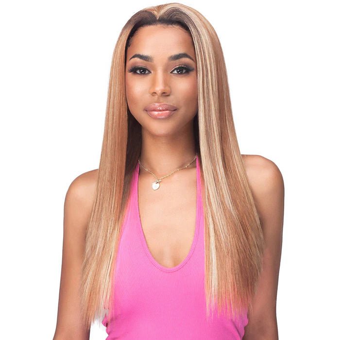 Bobbi Boss “Della” Full Cap Wig – Sleek Bob, Natural Look, Easy Wear | MOGFC027 | Premium Origin Fiber | One Size - Beauty Exchange Beauty Supply